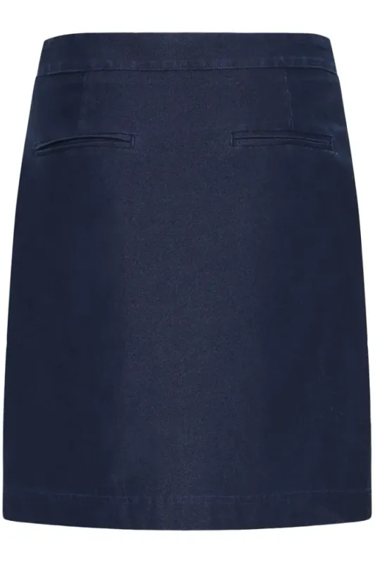 Hovedbilde IHKATE Skirt 20124732 - Dark Blue Denim 900000556