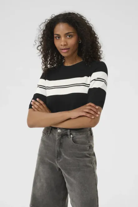 Hovedbilde KALizza O-neck Pullover 10508410 - Black/Chalk ...