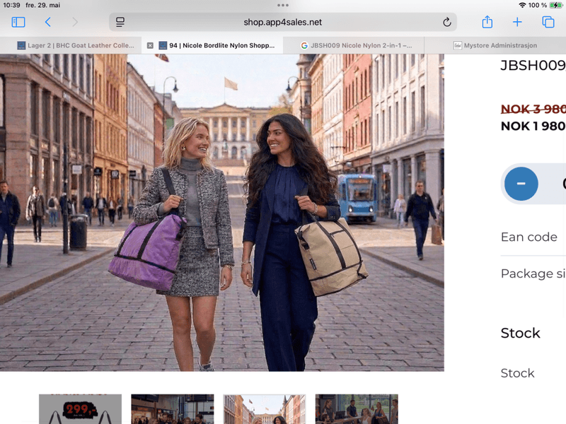Nicole Bordlite Nylon Shopper