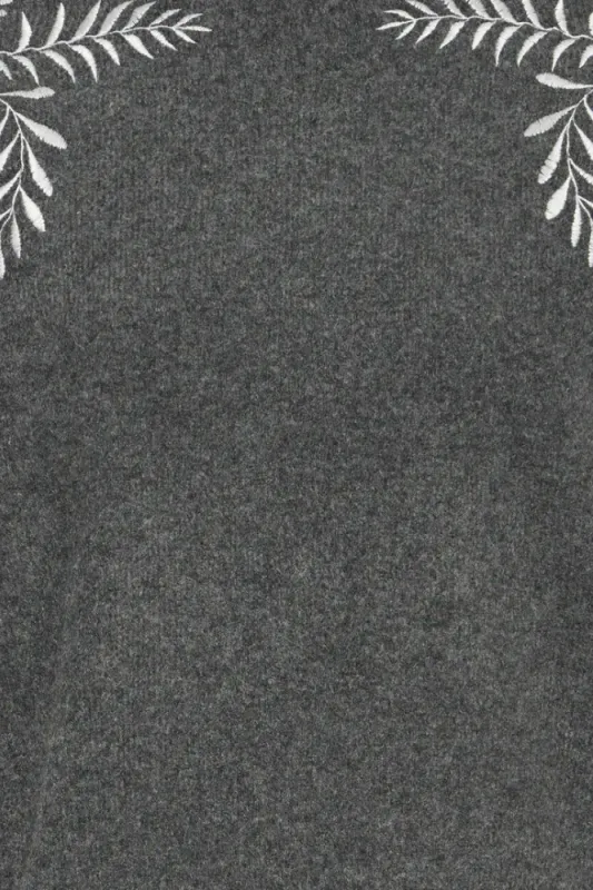 Hovedbilde BYMagge Embroided Jumper 20818186 - Dark Grey 200456