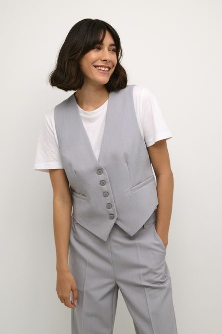 Hovedbilde KASakura Waistcoat 10507907 - Grey Melange 100123