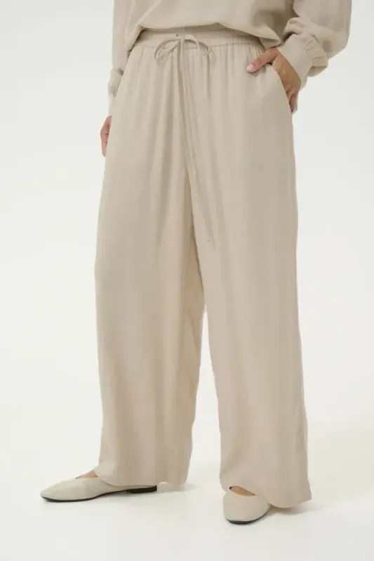 KAMilia Cropped Wide Pants 10509666 - Feather Grey 151305