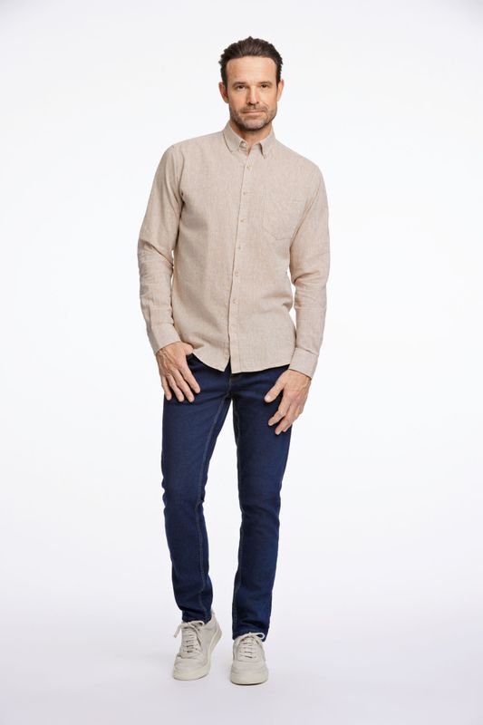 Hovedbilde Jack´s Cotton/linen LS Shirt 3-210076 - Mid Sand
