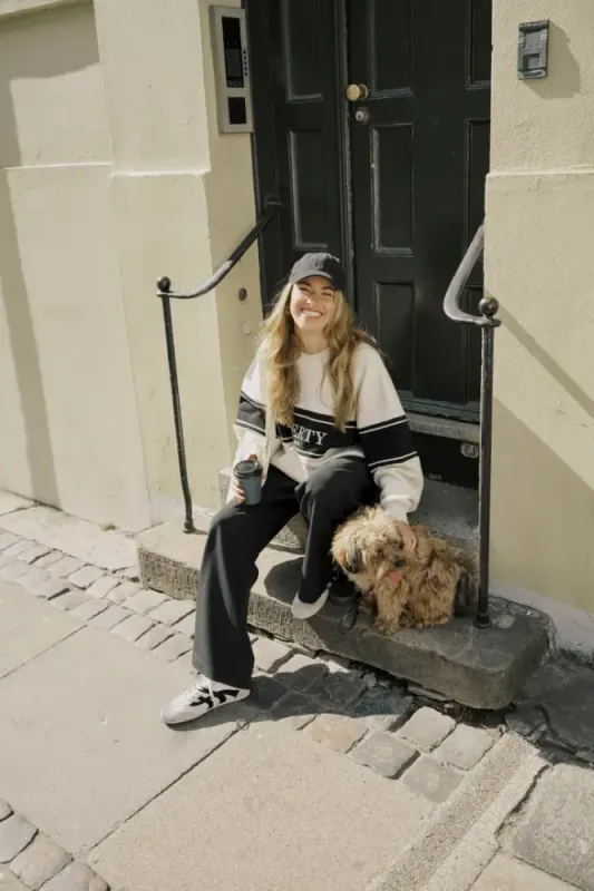 Hovedbilde KAValley Long Wide Pants 10511085 - Black Deep 100121