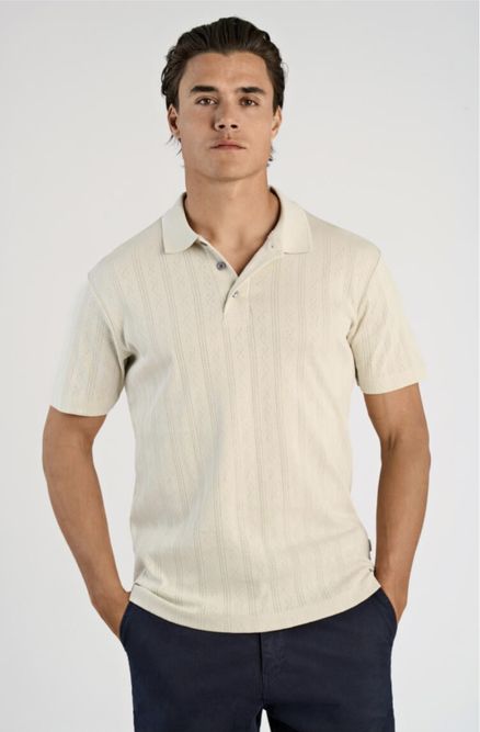 Hovedbilde Lindbergh Jacquard Polo Shirt 30-404115 - Light ...