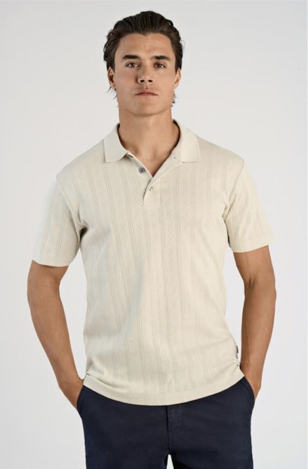 Hovedbilde Lindbergh Jacquard Polo Shirt 30-404115 - Light ...