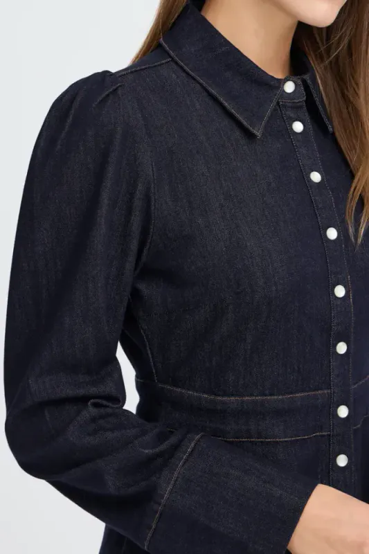 BYKanea Shirt Dress 20819706 - Dark Blue Denim 200462